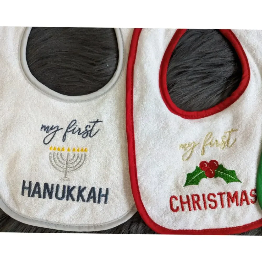 12 piece My First Holiday Bib Bundle